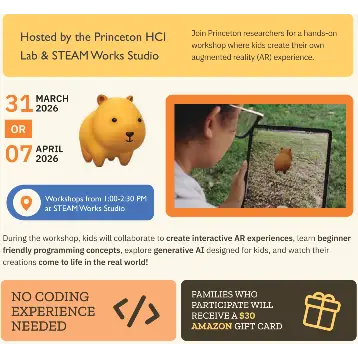 Making AR stories (Learn to code) with Princeton University HCI Lab - Homeschoolers
